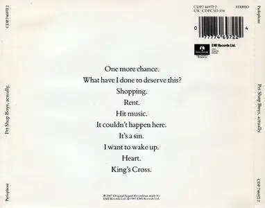 Pet Shop Boys - Actually (1987)