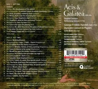 John Butt, Dunedin Consort & Players - George Frideric Handel: Acis & Galatea HWV 49a (2008)