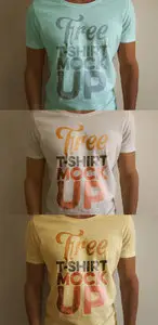 T-shirt Mock-up Template PSD