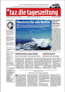 Tageszeitung TAZ vom 18 August 2011
