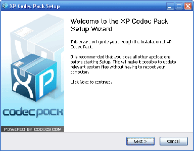 Xp Codec Pack 2.0.5