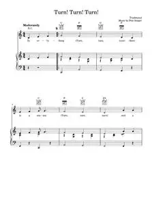 Turn! Turn! Turn! - Pete Seeger (Piano-Vocal-Guitar (Piano Accompaniment))
