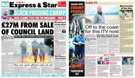 Express and Star Sandwell Edition – September 12, 2017