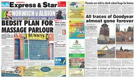 Express and Star Sandwell Edition – August 10, 2018