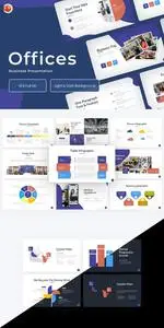 Officess Purple Creative Business PowerPoint