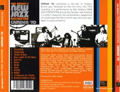 Neil Ardley's New Jazz Orchestra - Camden '70 (2008) {Dusk Fire DUSKCD105}