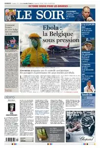 Le Soir du 17 Octobre 2014