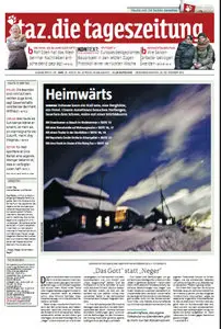 Tageszeitung TAZ vom 22 Dezember 2012