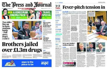 The Press and Journal Aberdeen – September 14, 2017