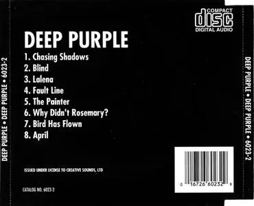 Deep Purple - Deep Purple (1969) {1990, Reissue}