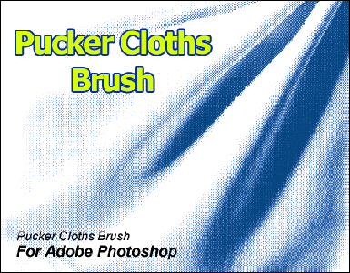 Pucker Cloths Brush for Adobe Photoshop