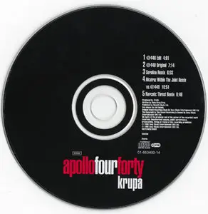 Apollo Four Forty - Krupa (Stealth Sonic Recordings SSXCD5) (EU 1996)