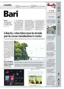 la Repubblica Bari - 16 Settembre 2018