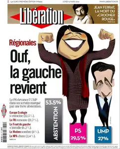 Libération du Lundi 15 mars 2010 