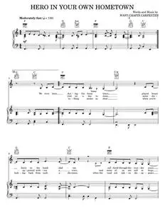 Hero In Your Own Hometown - John Lennon, Mary Chapin Carpenter (Piano-Vocal-Guitar)