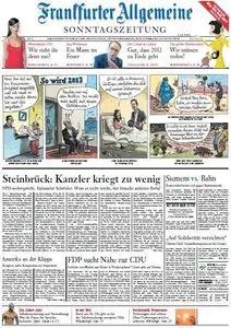 Frankfurter Allgemeine Zeitung am Sonntag, 30. Dezember 2012