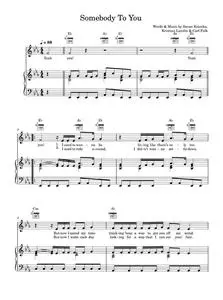 Somebody To You (featuring Demi Lovato) - Demi Lovato, The Vamps (Piano-Vocal-Guitar (Piano Accompaniment))