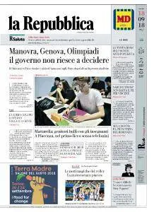 la Repubblica - 18 Settembre 2018