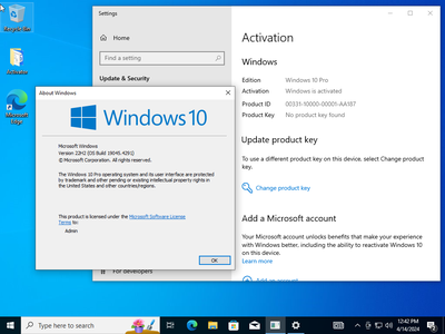 Windows 10 Pro 22H2 build 19045.4291 With Office 2021 Pro Plus Multilingual Preactivated April 2024