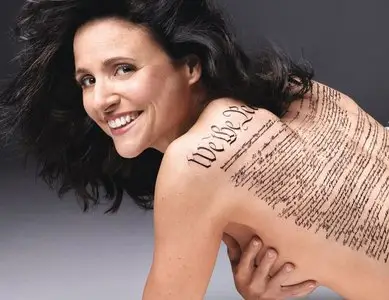 Julia Louis-Dreyfus naked on cover of  Rolling Stone Magazine April 2014