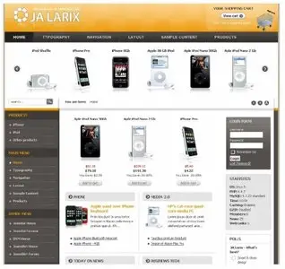 Ja Larix Joomla 1.5.x Template