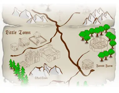 VECTOR OLD VILLAGE