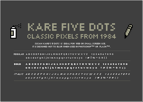 AtomicMedia - Smallest Fonts in the World ( 5 Fonts)