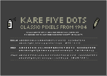 AtomicMedia - Smallest Fonts in the World ( 5 Fonts)