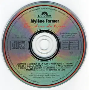 Mylène Farmer - Cendres De Lune (1986) {1987, Reissue}