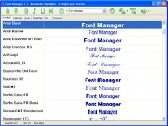 Styopkin Font Manager v3.5