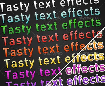 GraphicRiver Tasty Text Effects (Dark)