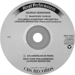 Leonard Bernstein - Gershwin: Rhapsody In Blue/An American In Paris (1959) {198x} {CBS}