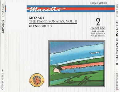 Mozart - Glenn Gould - The Piano Sonatas, Vol. II [CBS Masterworks M2YK 45613]  (2xCD, 1989)