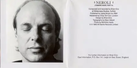 Brian Eno - Neroli (1993) {All Saints Records}