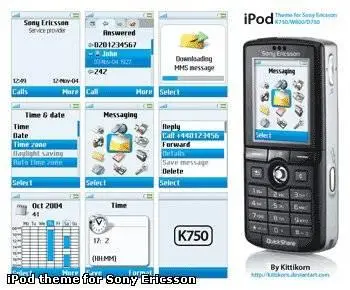 iPod theme for Sony Ericsson