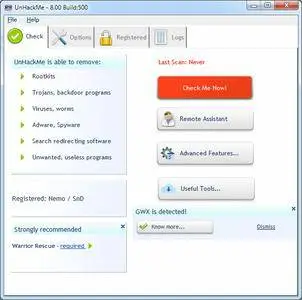 UnHackMe 8.0 Build 500 Portable