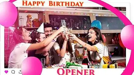 Happy Birthday Opener 56540023- Premiere Pro Templates