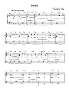 Brazil - Ary Barroso (Easy Piano)