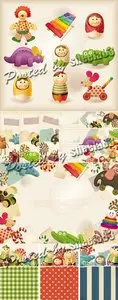Toys & Childhood Vector