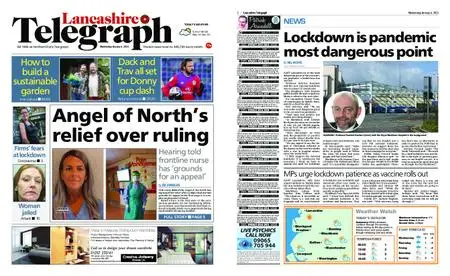 Lancashire Telegraph (Blackburn, Darwen, Hyndburn, Ribble Valley) – January 06, 2021