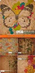 Nature grunge background vector