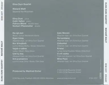 Elina Duni Quartet - Matane Malit (2012) {ECM 2277}