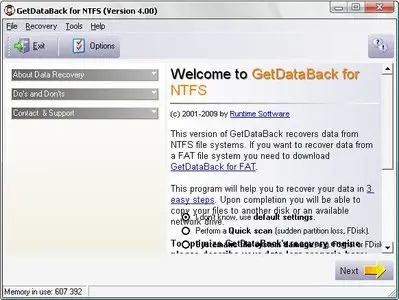GetDataBack for NTFS & FAT 4.0.0.2
