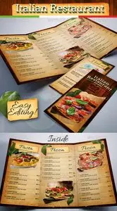 GraphicRiver Italian Restaurant Food Menu Template Tri-Fold