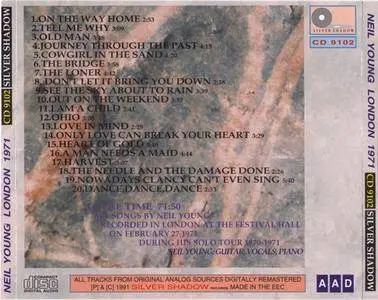 Neil Young - London 1971 (1991) {Silver Shadow}