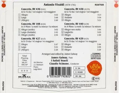 James Galway ‎– Vivaldi: 6 Concerti, Op. 10 (1989) (Repost)