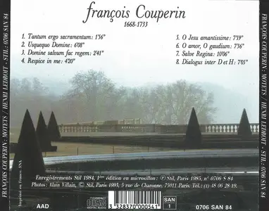 Henri Ledroit, Ian Honeyman, René Schirrer, Michèle Ledroit, Pere Ros, Jean-Charles Ablitzer - François Couperin: Motets (1993)