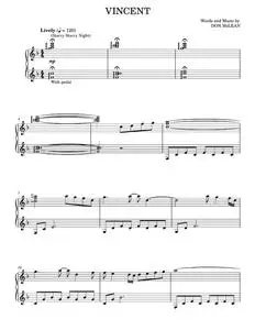 Vincent (Starry Starry Night) - Don McLean (Piano Solo)