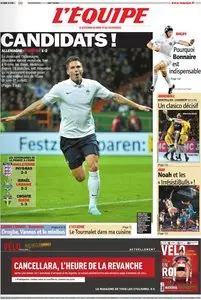 L'Equipe Edition du Jeudi 1er Mars 2012