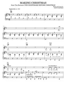 Making Christmas (from The Nightmare Before Christmas) - Danny Elfman, The Nightmare Before Christma (Piano-Vocal-Guitar